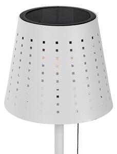 Vanjska stolna svjetiljka bijela uklj. LED 3-stupanjska prigušiva punjiva i solarna - Ferre
