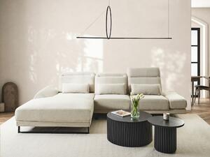 Kutna garnitura Berwyn 2552, Beige, 90x320x192cm, Eukaliptus