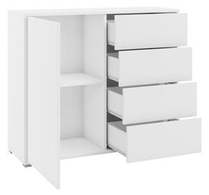 Komoda s ladicama Alkyra k1D4SZ AK01 (bijela)
