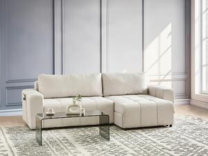 Kutna garnitura Mirtivi 104, Beige, 90x261x156cm, Eukaliptus