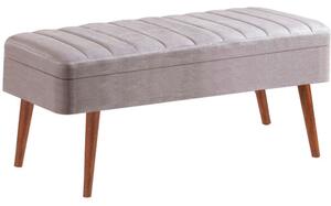 Woody Fashion Set stola i stolica (5 komada), Vina 0701 - 4 - Walnut, Grey