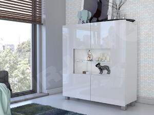 Zondo.hr Vitrina Brenali BR01 (bijela + bijeli sjaj) (bijela led rasvjeta). 1053844