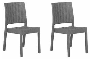 Set vrtnih stolica Berwyn 2605, Grafit, 89x60x56cm