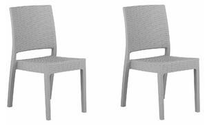 Set vrtnih stolica Berwyn 2605, Svijetlo siva, 89x60x56cm
