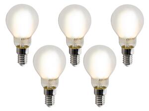 Set od 5 pametnih E14 LED žarulja P45 mat 4,2W 470 lm 2700-6500K