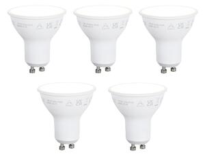 Set od 5 pametnih GU10 50mm prigušivih LED žarulja Opal 7W 630 lm 2700K