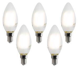 Set od 5 pametnih E14 LED žarulja C35 mat 4.2W 470 lm 2700-6500K