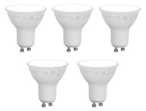 Set od 5 pametnih GU10 50mm prigušivih LED žarulja Opal 7W 630 lm 4000K