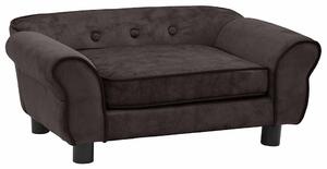 VidaXL Sofa za pse smeđa 72 x 45 x 30 cm plišana