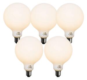 Set od 5 E27 prigušivih LED žarulja Opal G125 5W 450 lm 2700K