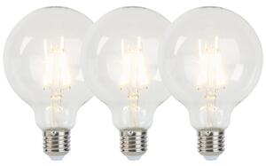 Set od 3 E27 prigušivih LED žarulja G95 5W 470lm 2700K