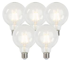 Set od 5 E27 prigušivih LED žarulja G95 5W 470lm 2700K