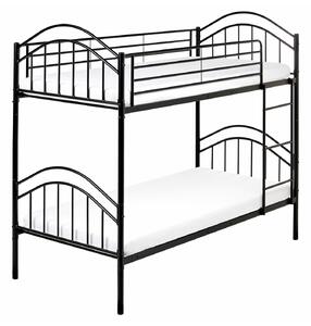 Dvokatan krevet Berwyn 2634, 171x96cm, Crna, Metal