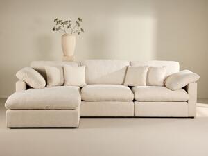 Kutna garnitura Dallas 4813, Beige, 89x304x182cm