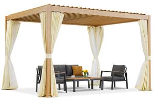 Samostojeća pergola za terasu Lagos Premium 3x4 Garden Point poput drveta - bijela