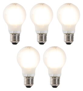 Set od 5 LED žarulja sa žarnom niti E27 A60 matirano staklo 4W 450lm 2700K