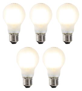 Set od 5 E27 prigušivih LED žarulja A60 mat 7W 806lm 2700K