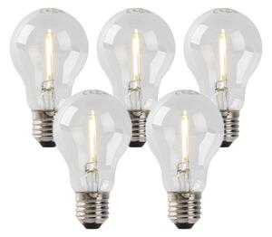 Set od 5 LED žarulja E27 A60 1W 80lm 2200K