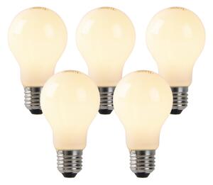 Set od 5 prigušivih LED žarulja s opalskim staklom E27 4W 320lm 2200K