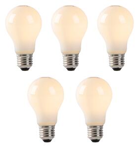 Set od 5 LED žarulja E27 Opal staklo 1W 80lm 2200K