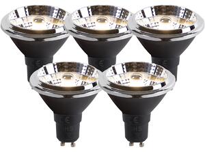 Set od 5 GU10 LED žarulja s prigušivanjem na toplo AR70 6W 2000K-3000K