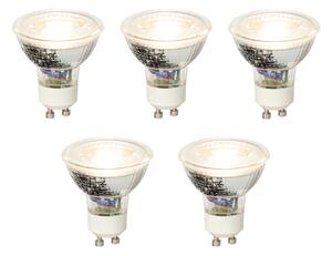 Set od 5 GU10 prigušivih LED žarulja 5W 370lm 3000K