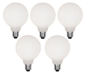 Set od 5 prigušivih LED žarulja E27 G95 mat 4W 430lm 2200-4000K