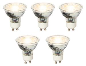 Set od 5 GU10 prigušivih LED žarulja 4W 300lm 2700K