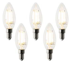 Set od 5 pametnih E14 LED žarulja B35 4,5W 470 lm 2700K