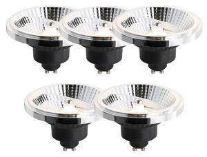 Set od 5 GU10 prigušivih LED žarulja 111mm 10.5W 770lm 2700K