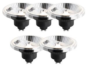 Set od 5 GU10 LED žarulja s mogućnošću prigušivanja u 3 koraka, 111 mm, 10,5 W, 770 lm, 3000 K