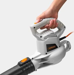 VonHaus Električni Puhač Lišća 3000W – 3-u-1 Funkcija (Puhač, Usisavač, Drobilica) – Svestran Alat za Vrt