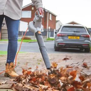VonHaus Električni Puhač Lišća 3000W – 3-u-1 Funkcija (Puhač, Usisavač, Drobilica) – Svestran Alat za Vrt
