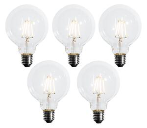 Set od 5 E27 LED žarulja G95 s 3 razine prigušivanja 4W 450 lm 2700K