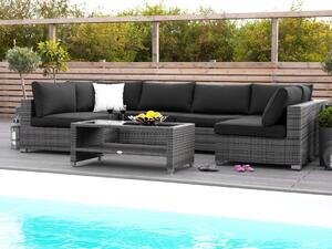 Vrtni namještaj Comfort Garden 815, Siva, Crna