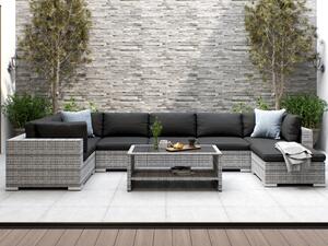 Vrtni namještaj Comfort Garden 814, Siva, Crna