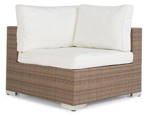 Vrtna fotelja Comfort Garden 1374, Bijela, Smeđa, 64x90x90cm