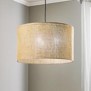 TK Lighting Viseća svjetiljka Juta, jedna žarulja Ø 50 cm, prigušiva, Smeđa / hrđa, Dnevni boravak/blagovaonica, Tkanina / tekstil