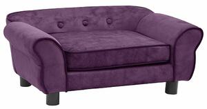 VidaXL Sofa za pse bordo 72 x 45 x 30 cm plišana