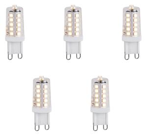 Set od 5 prigušivih G9 LED žarulja 1,2 W 100 lm 2700 K