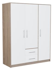 Ormar Cavmero 102, Bijela, Sonoma hrast, 190x150x56cm