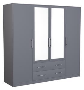 Ormar Cavmero 101, Antracit, 190x200x56cm, Vrata ormari: Klasična vrata