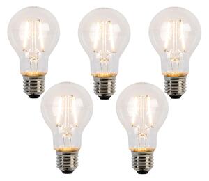 Set od 5 LED žarulja s filamentom E27 A60 2W 210lm 2200K