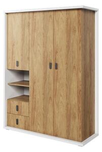 Ormar Tesonu 108, Bijela, Hickory hrast, 200x150x55cm