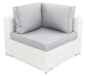 Vrtna fotelja Comfort Garden 1374, Bijela, Siva, 64x90x90cm