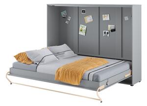 Zidni krevet Concept Pro Lenart Levfere 109, Siva, 159x177cm
