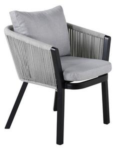 Vrtna stolica Dallas 678, Crna, Siva, 73x60x62.5cm