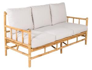 Vrtna sofa Mernolu 106, Svijetlo siva, Svijetlo smeđa, 88x180x75cm, Bambus