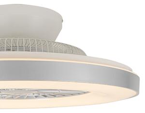 Pametni stropni ventilator srebrne boje sa zvjezdastim efektom prigušivanja - Climo