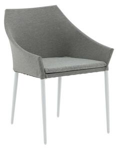 Vrtna stolica Dallas 2563, Siva, Bijela, 81x60x62cm